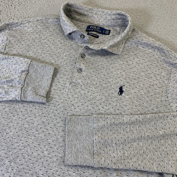 Polo Ralph Lauren Other - Polo Ralph Lauren Shirt Mens XL Gray Blue All‎ Over Floral Print Long Sleeve